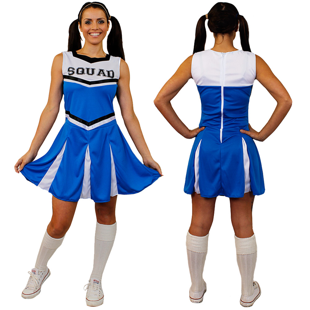Ladies Blue Cheerleader Costume