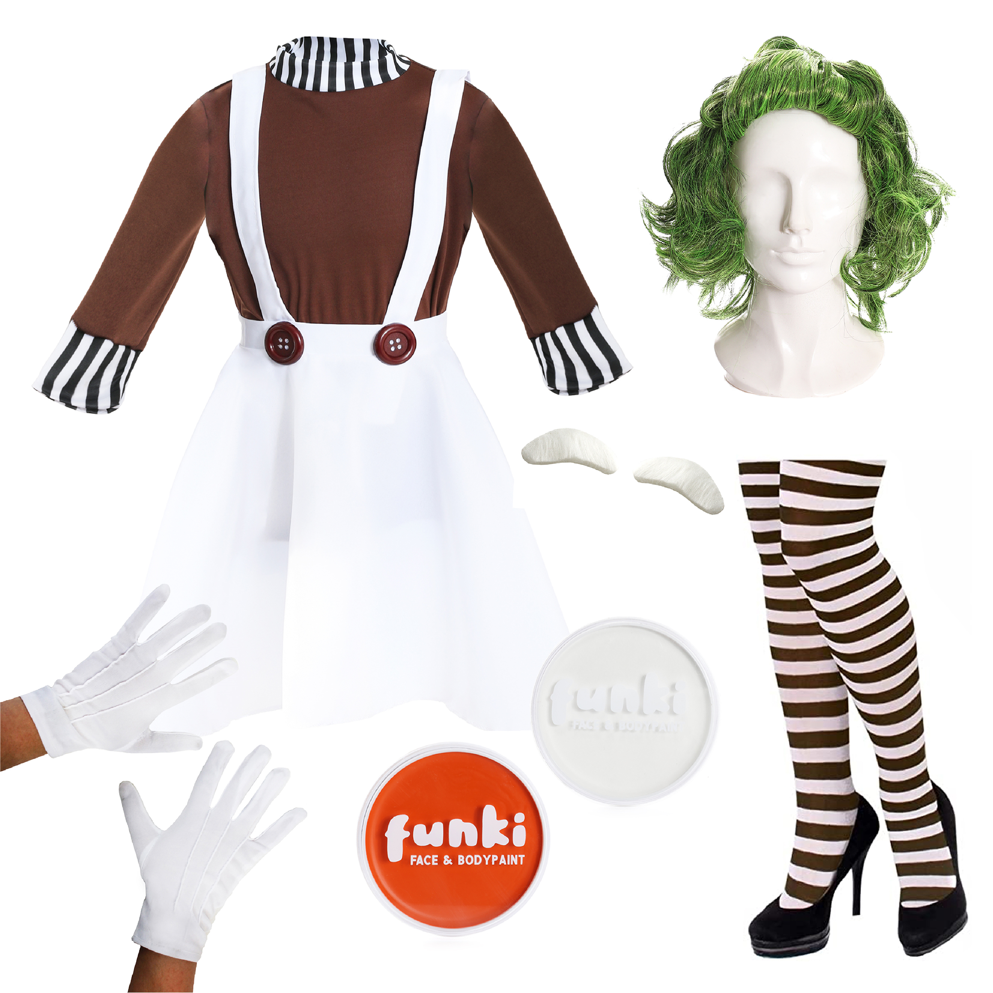 Green Bob Wig For Adults – Great For Oompa Loompa, Irish St. Patrick’s Day Or Factory Worker Costumes
