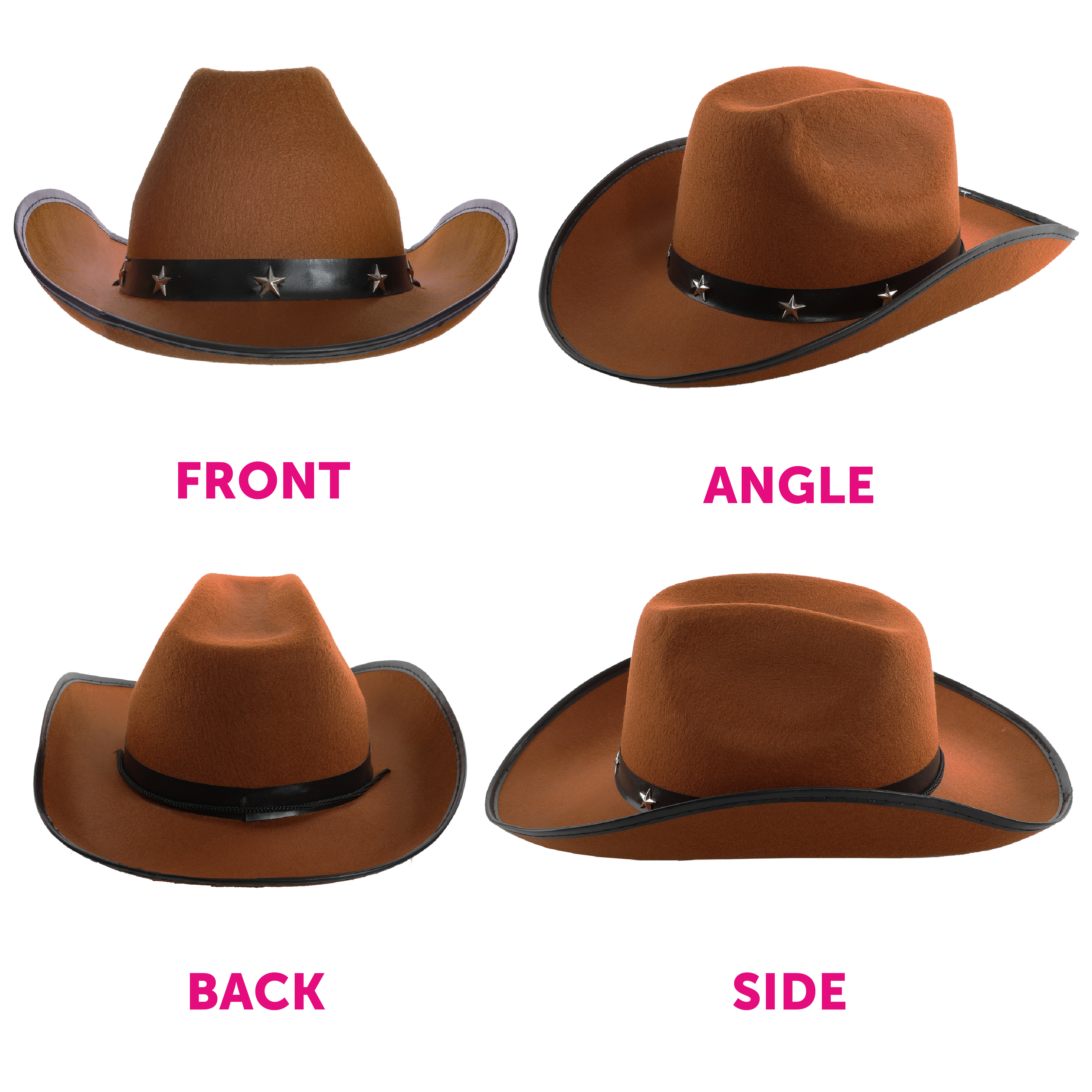 thumbnail image 2 of 48 Pcs Mini Cowboy Hat Set - Western Party Favors With Bandanas 2 of 12